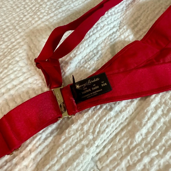 Honey Birdette Striking Red Bra Set - Picture 3 of 3